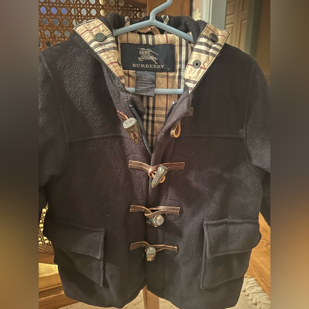 Burberry Kids Navy Toggle Jacket